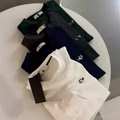 Hot-Selling Item Offline for 299! Exquisitely Embroidered Four-Season Men's Round-Neck Long-Sleeve Sweatshirt Base Layer Trendy E-Fish