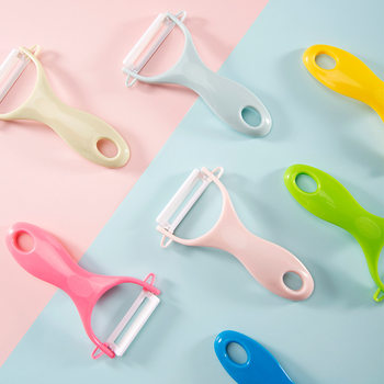 Factory Direct Wholesale Nordic Light Color Peeler Vegetable Fruit Scraper Fruit Planer Ceramic Melon Planer