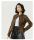 Женская кожаная куртка в мотоциклетном стиле leather jacket кожаная куртка 2024 Amazon Европа и Соединенные Штаты Америки трансграничная кожаная женская одежда на осень и зиму по индивидуальному заказу mini 5