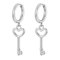 Ms-396 steel color key earrings
