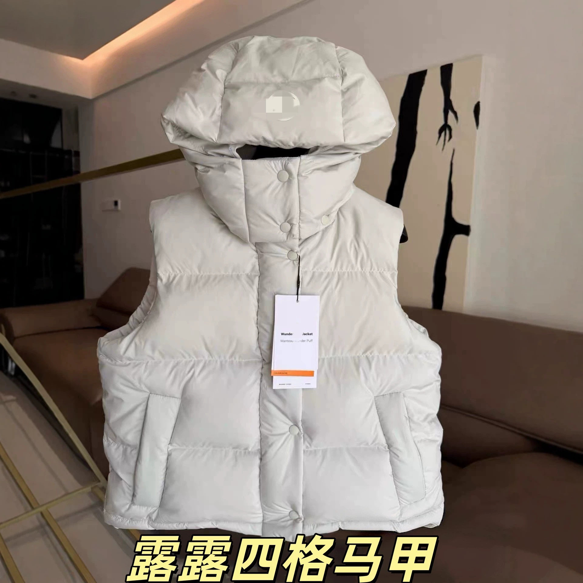 Пуховик Putian Chunyuan Lulu с четырьмя сетками, женский жилет из гусиного пуха lulu puff, короткая теплая куртка Изображение 1