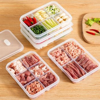 Refrigerator Frozen Meat Compartment Box, Freezer-Grade Food Storage Box, Small Fresh-Keeping Box, Sorting Organizer