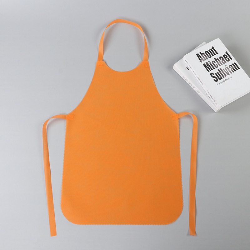 Non-woven disposable apron thickened catering hot pot special anti-fouling catering lobster barbecue bib wholesale
