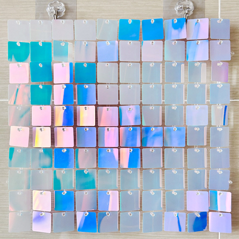 跨境炫彩风动板亮片生日派对年终活动户外婚庆舞台装饰布置背景