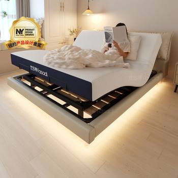 Fully Automatic Leather Bed, Domineering President, Intelligent Interruption, Fasati Bed Function, Modern Double Bed, Electric Mutual Exclusion