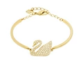 Gold swan bracelet