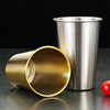 304 Stainless Steel Single-Layer Cup 350ml Beer Cup Household Water Cup Mouth Cup Commercial Direct Drinking Cup Outdoor Cold Drink Cup