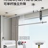 2025 New Hand-Cranked Adjustable Clothes Drying Rod Balcony Top-Mounted Fixed Household Clothes Drying Rack Hanging Rod Manual Clothes Drying Rod