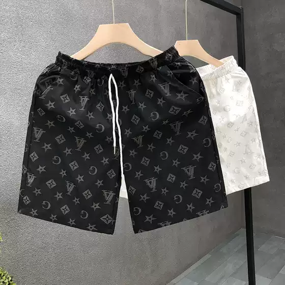 Men's Shorts Summer Men's Casual Pants Korean Style Fashionable Five-point Pants Home All-match Loose Outer Wear Beach Pants
