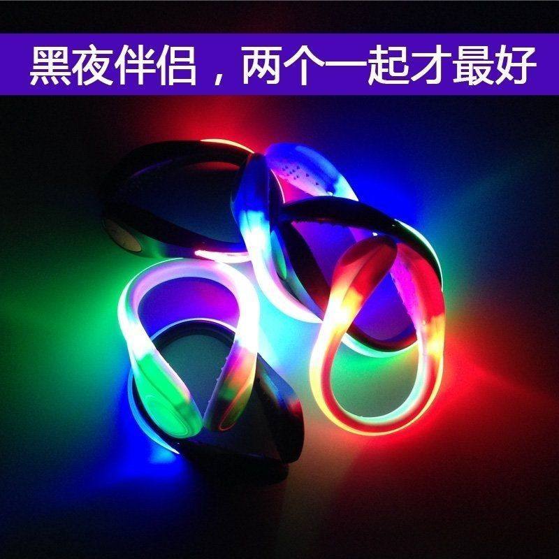 LED luminous shoe clip outdoor night running night riding safety warning shoe light flashing street dance shoe clip light running light
