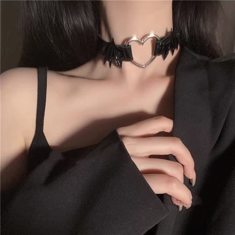 Little Devil Contrast Color Bat Wings Halloween Necklace Necklace Niche Choker Necklace Nightclub Subculture Necklace