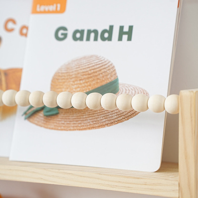 Cross-Border Solid Wood Children's Room Picture Book Shelf Multi-Layer Children's Picture Book Storage Rack Wall-Mounted Bookshelf