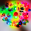 Cross-Border Crocs Led Shoe Flower DIY Decoration Accessories Flashing Light Shoe Buckle Cute Cartoon Luminous Shoe Light Decoration