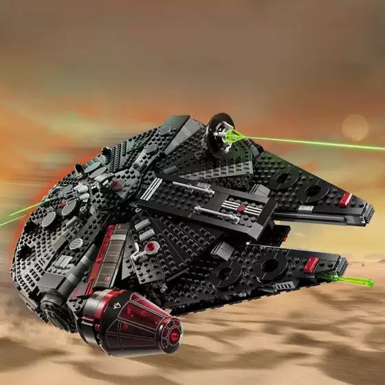 Cross-Border 8900 Star Wars Dark Millennium Falcon Interstellar Spacecraft Boy's Small Particle Assembly Building Block Toy Gift