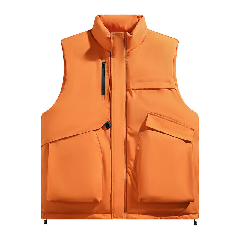 Áo Gile Nam Trơn Màu Cổ Trụ Giữ Ấm Phong Cách Casual