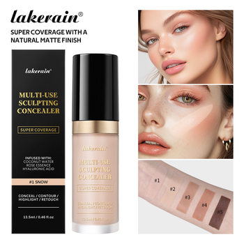 Cross-Border Lakerain Multi-Purpose Concealer Light and Long-Lasting Makeup Concealer Liquid Foundation Facial Brightening and Contouring Concealer Liquid