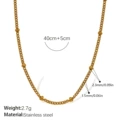 Xl570g1.5mm sideways bead chain