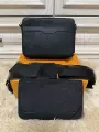 Embossed leather three-in-one