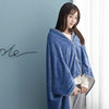 Factory wholesale solid color thickened multifunctional shawl blanket double-layer nap air conditioning blanket heating buckle lazy blanket