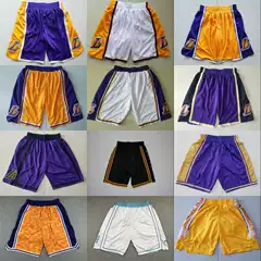 Lakers jerseys James Kobe Willy less Davis embroidered basketball shorts Lakers Pants