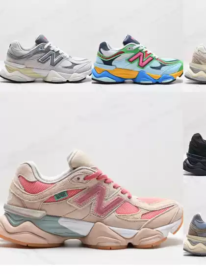 Cross-Border Putian Shoes New Balance Nb9060 Pure Original Small Elephant Hoof Men's and Women's Thick-Soled Heightening Dad Shoes Export Running Shoes