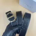 Lychee Grain Black + CD Silver Buckle