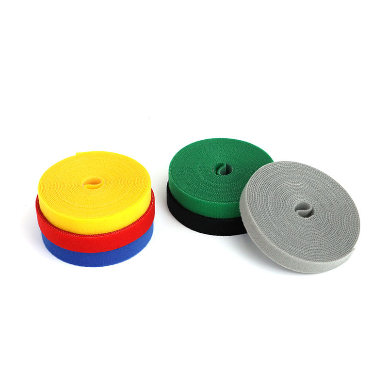 in stock wholesale back-to-back Velcro cable tie multi-specification color data cable nylon Velcro strap manufacturers