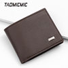 Taomicmic Pebbled Short Men's Wallet Export Business High-End Zipper Leather Coin Purse Wholesale