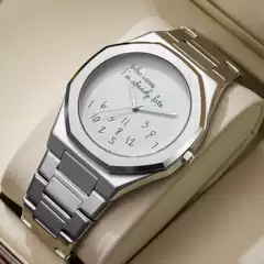 Cross-Border Popular Fashion Personalized Digital Luminous Men's Watch Simple Trendy Octagonal Steel Band Scale Watch