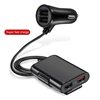 40W 8A Qc3.0 Front and Rear Seat Car Charger Fast Charging One to Four 4Usb with Cable Multi-Port Flash Charging Car Charger