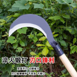Специальный серп с длинной ручкой из марганцевой стали для скашивания травы, колки дров и обрезки деревьев, длинный ятаган для улицы, сельскохозяйственные инструменты, артефакт для прополки сорняков