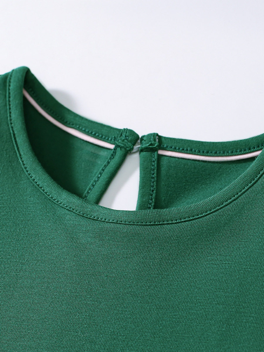 Source Factory Girls' Dress, Cartoon Summer Short-sleeve Kids' Dress, Applique Cotton Kids' Skirt Wholesale