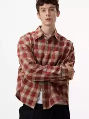 American Retro Cleanfit Plaid Long-Sleeved Shirt for Men and Women, Spring and Autumn Loose Casual Couple Style Unisex Shirt