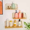 Wall-Mounted Iron Storage Rack, Wall Organizer, Dormitory Bedside Wall-Mounted Makeup Rack, Wall-Mounted Kitchen Storage
