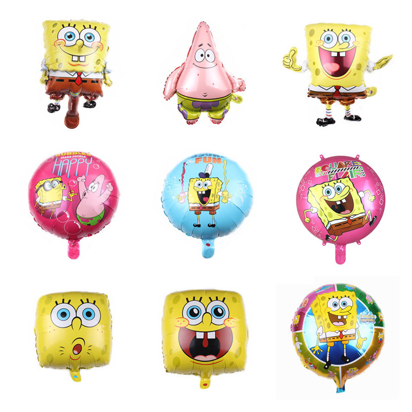 SpongeBob SquarePants Star อลูมิเนียมฟิล์มลูกโป่งการ์ตูนสไตล...