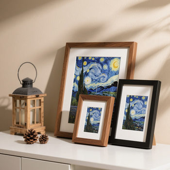 Decorative Painting Photo Frame Manufacturer Direct Sales Wooden Picture Frame 5 Inches 6 Inches 7inch 8inch Picture Frame Ornaments Birthday Gift Photo Frame