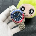 Blue dial coke ring stainless steel