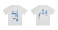 289 white printed sapphire blue