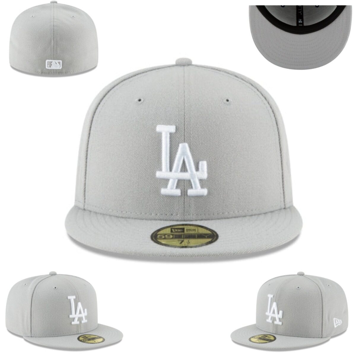 [LA Los Angeles Dodgers] Closed Sun Protection Sun Hat Couple Sun Hat Embroidered Hat Full Baseball Cap