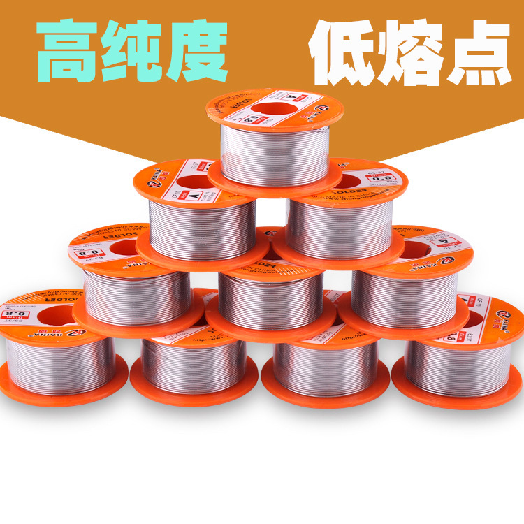 Kenna Tin Factory Direct Supply Wholesale Rosin Core Solder Wire High Purity Tin Wire Can Make Various Weights 50g