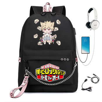 My Hero Academia Campus Oxford High Quality Anime School Bag Male Junior High School Student Large Capacity Elementary School Backpack