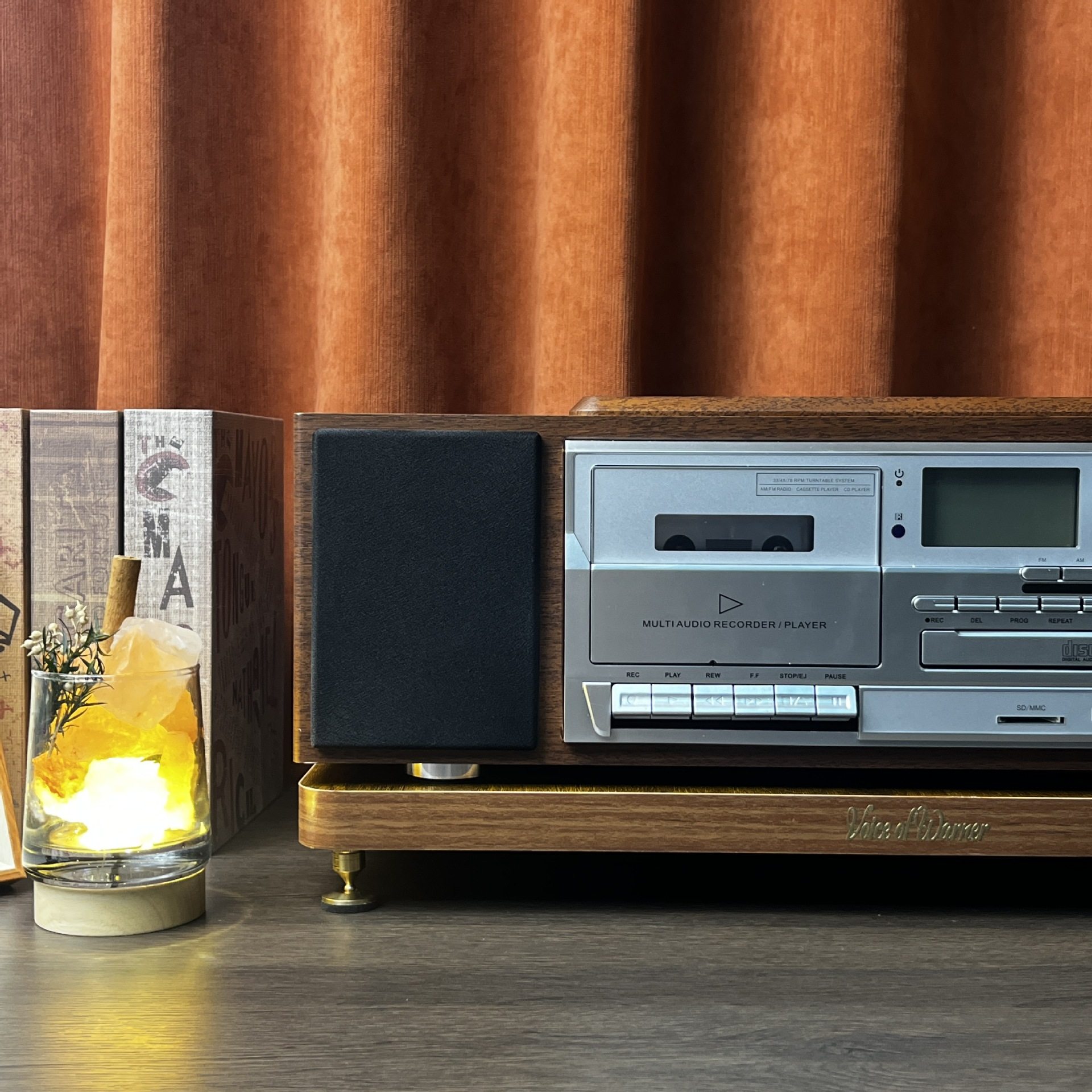 Bayin Box New Tape Player Cd Player Retro Multi-Functional Ornaments Bluetooth Card Speaker Fm Radio Nostalgic Gift