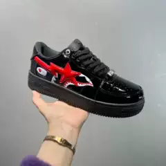 Foreign Trade Putian Shoes Bapesta Patent Leather Sneakers Men's Flat Casual Sports Shoes Women's Ape Head Af1 Street Fashion Shoes