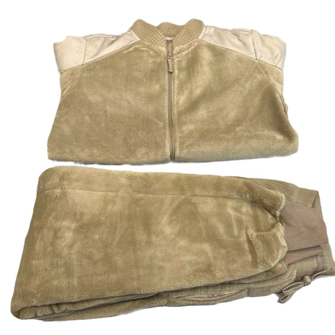 Factory wholesale new brown velvet pants winter velvet pants suit men's cold-proof warm earthy yellow velvet pants