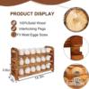 Cross-Border Wooden Egg Storage Rack Quail Egg Pigeon Egg Display Rack Wooden Kitchen Refrigerator Egg Tray Storage Rack