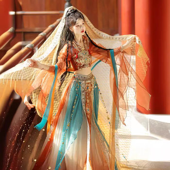Original One Dream Dunhuang Flying Hanfu Women's Summer Ethnic Style Exotic Style Dai Western Region Style Han Element suit