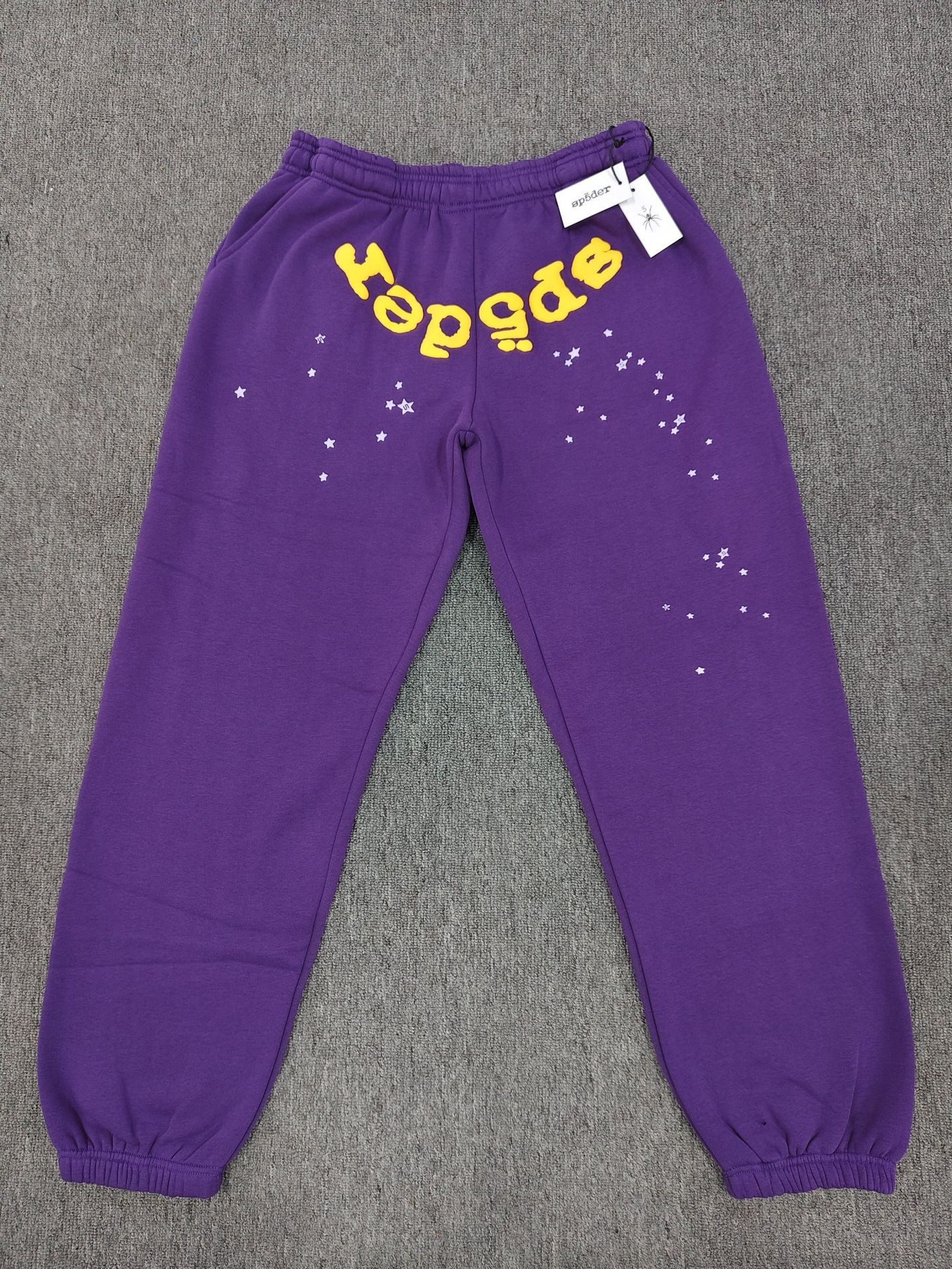 跨境爆款连帽衫555555美潮街头重磅宽松Sp5der卫衣卫裤男套装现货