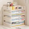 Desktop Bookshelf Book Stand Book Storage Rack Simple Multi-Layer File Student Dormitory Desk Storage Organizer Shelf