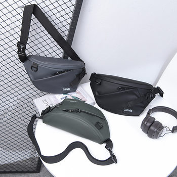 Crossbody Bag Large Capacity Niche Design Men's Waist Bag 2025 Personalized Simple Casual Crossbody Shoulder Bag Fashion Chest Bag