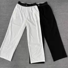 A-Letter Foreign Trade High-Waisted Quick-Dry Wide-Leg Sports Casual Pants with Contrasting Color Wide Banding, American-Style Minimalist Sports Casual